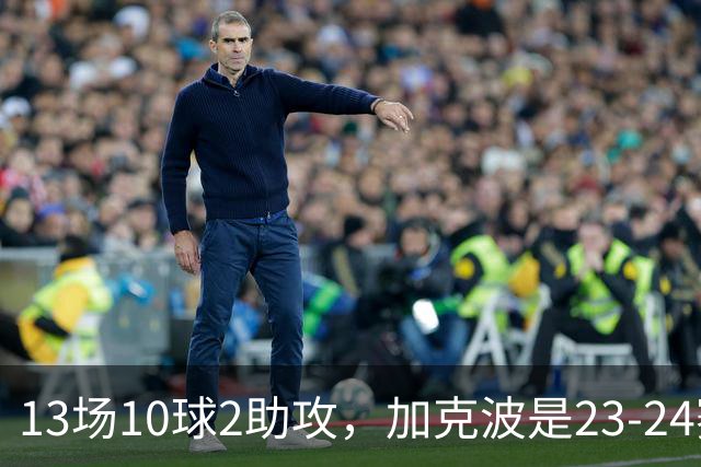 13场10球2助攻，加克波是23-24赛季以来联赛杯进球最多的球员